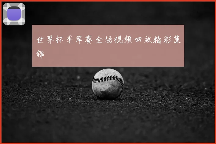 世界杯季军赛全场视频回放精彩集锦